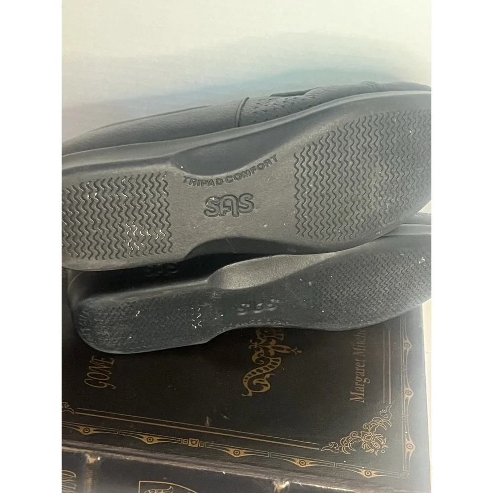 SAS Twin Loafers Womens 10 N Black Leather‎ Leather Slip On Comfort Casual Shoes